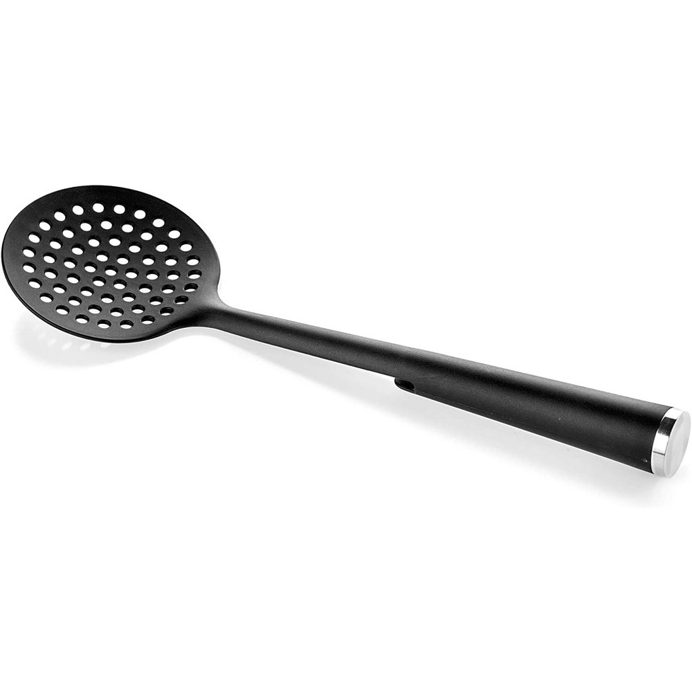 Acquista online Guzzini Cooking Set Non-Stick Ladles with Base, 19 x h35 cm, Black and Chrome Guzzini